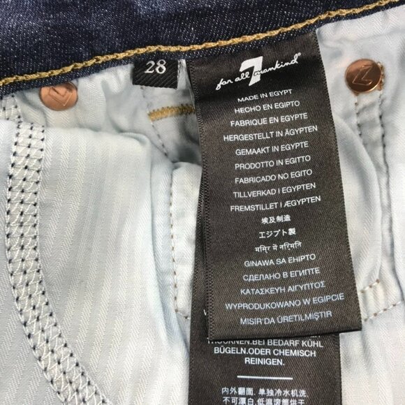 7FAM Womens Size 28 Josefina Mid Rise Button Fly Skinny Boyfriend Jeans - Picture 9 of 16